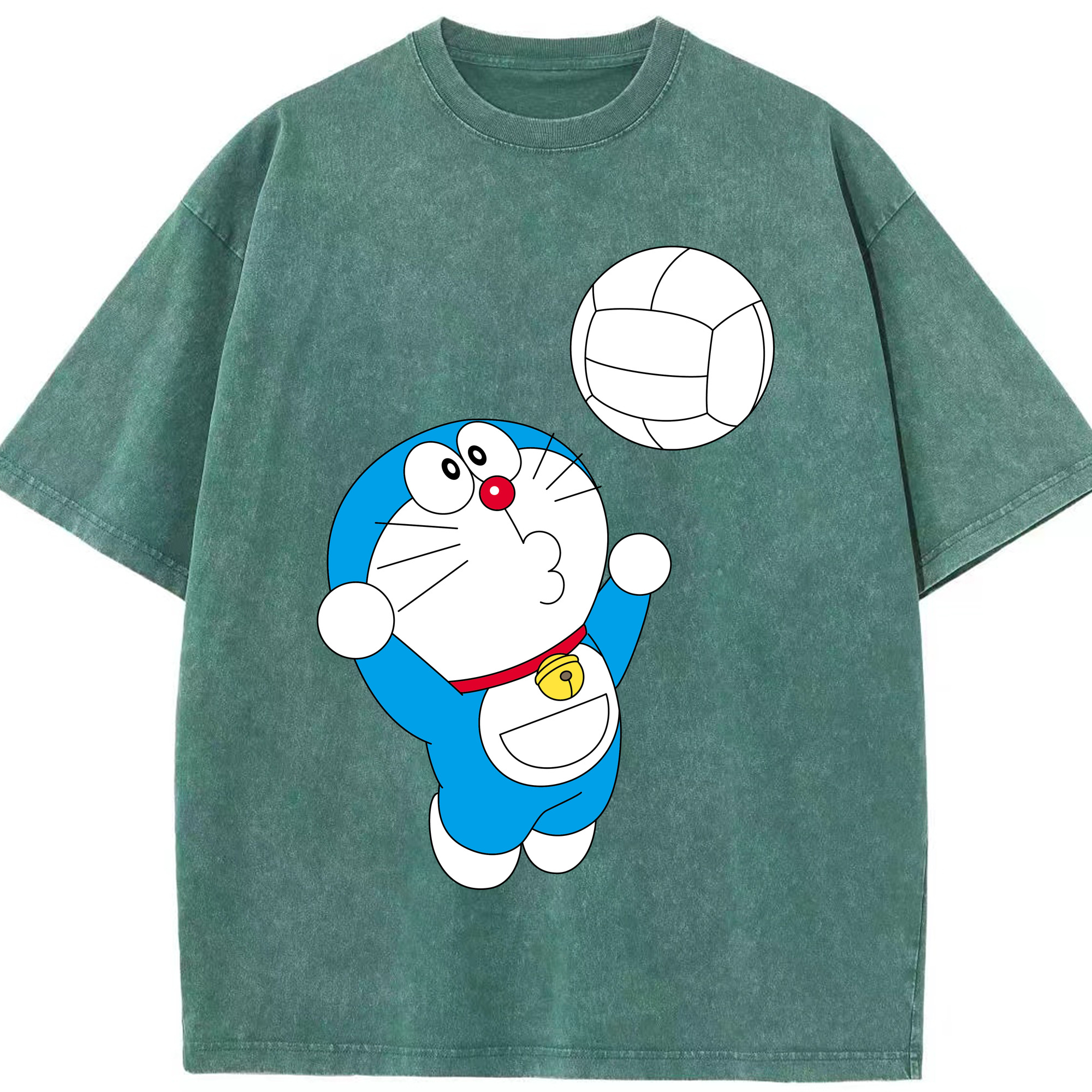 （画像用） ドラえもん Doraemon 綿100% ヴィンテージ風 半袖Tシャツ（フロントプリント）